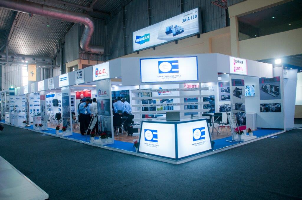 Empire Machine Tools exhibition stand at trade show