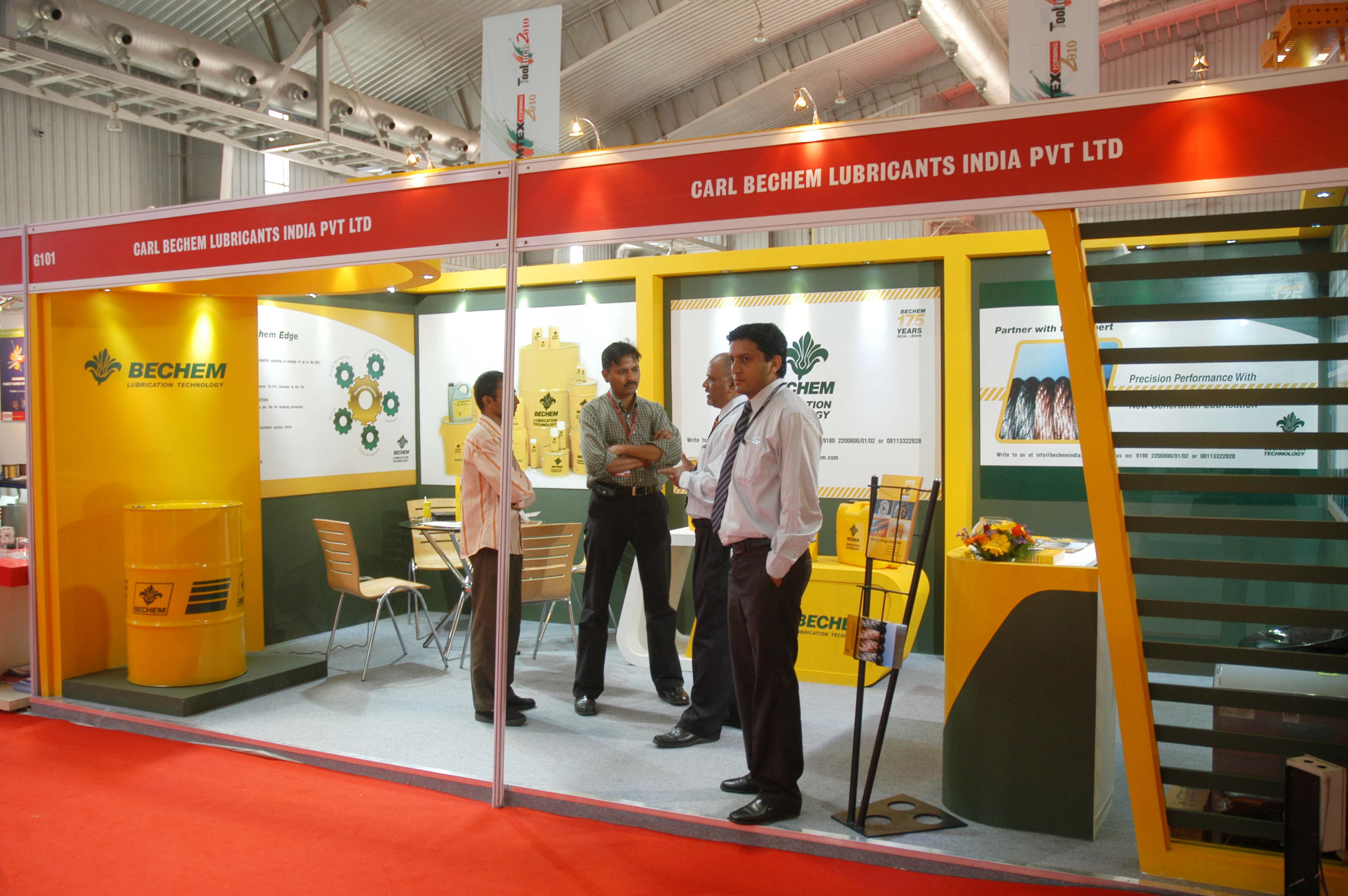 Carl Bechem Lubricants India custom exhibition stand