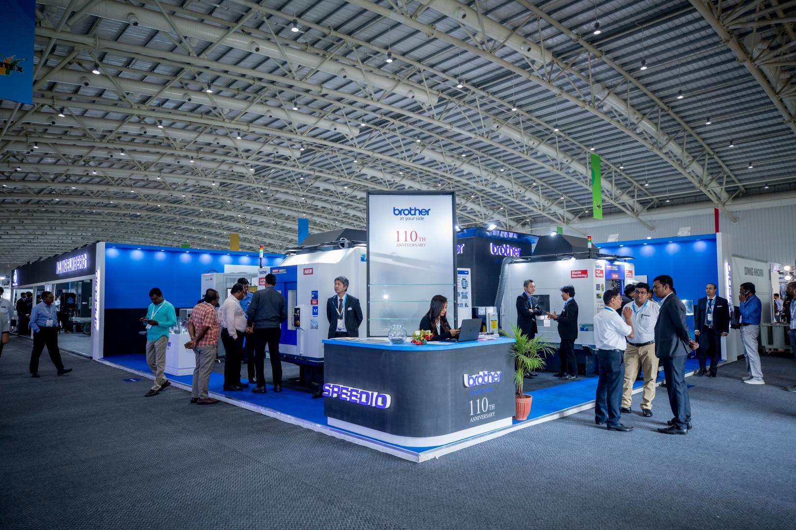 Brother custom exhibition stand and trade show booth at IMTEX