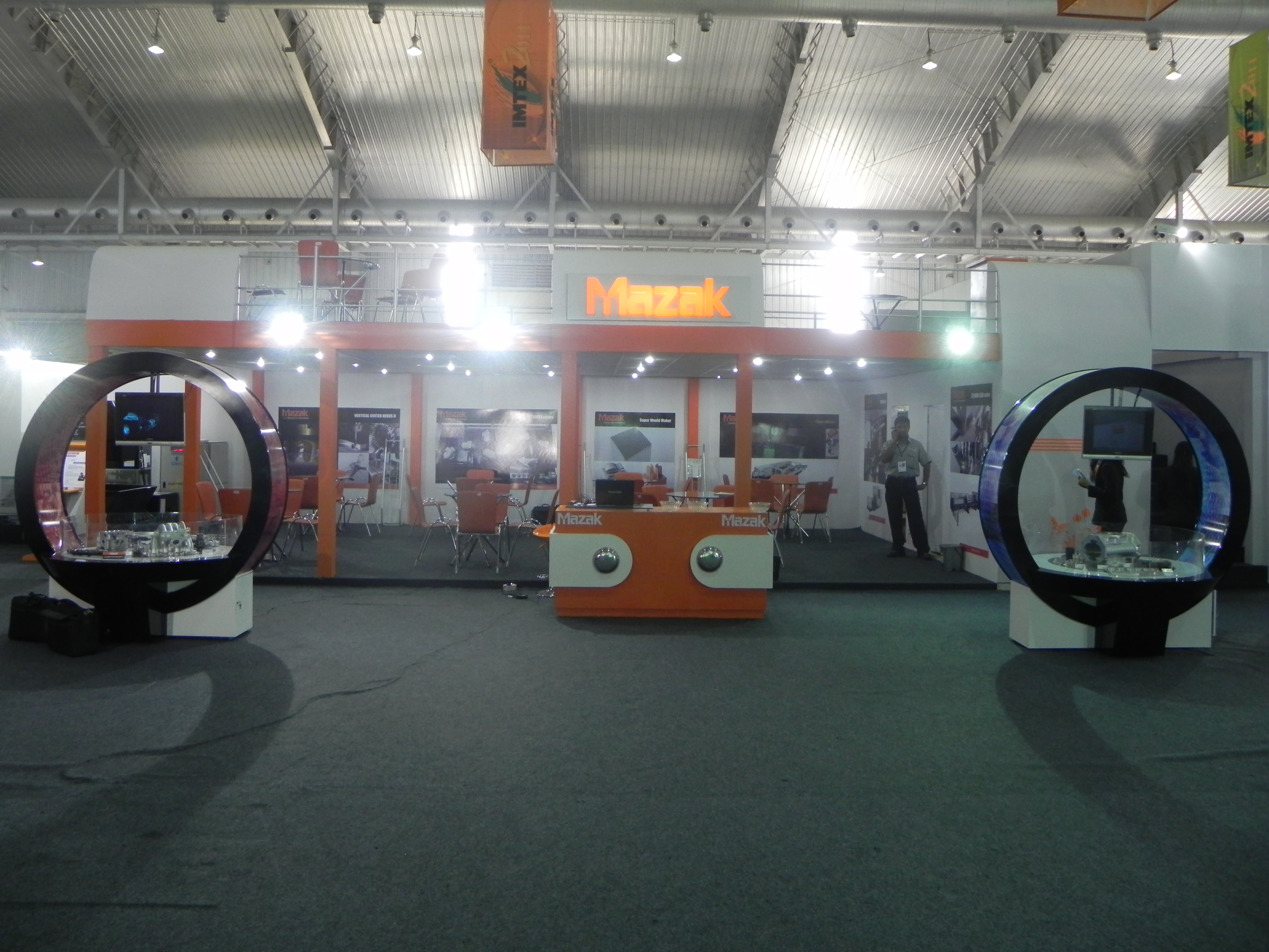 Mazak custom exhibition stand at IMTEX