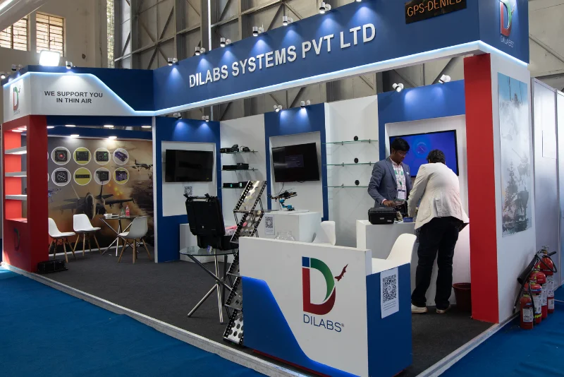 Modular Exhibition Stand — Aero India 2027 modular stall design and stand builder example