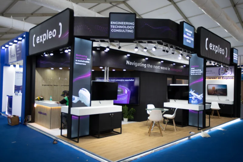 VIP Meeting Chalet — Aero India 2027 executive chalet and booth partner hospitality example