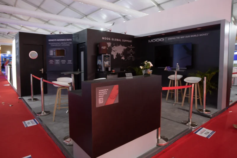 Venue Perimeter Branding — Aero India 2027 exhibition contractor outdoor branding example