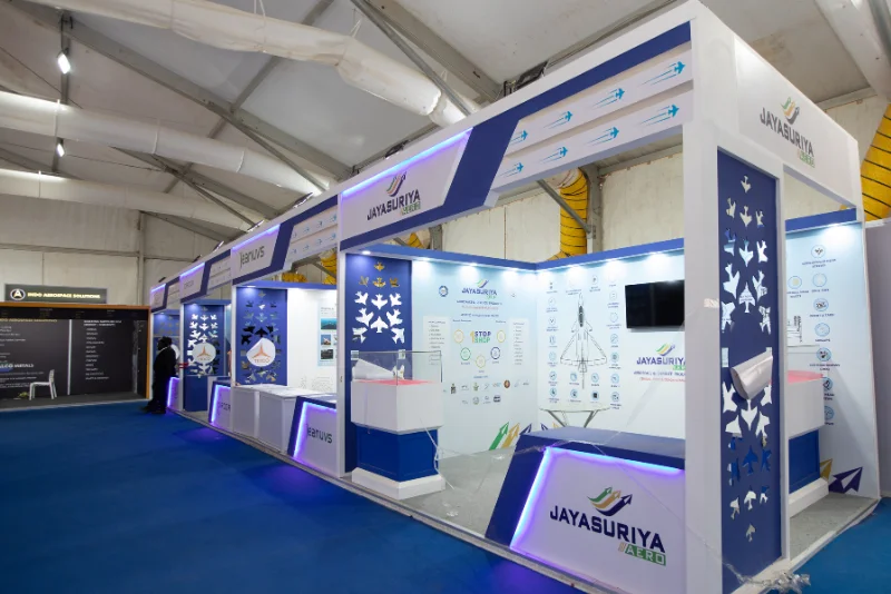 VIP Meeting Chalet — Aero India 2027 executive chalet and booth partner hospitality example